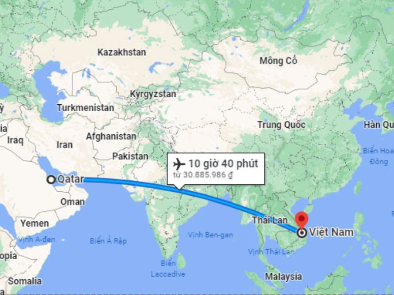 Vietnam Airline hỗ trợ chuyến bay quá cảnh từ Vietnam sang Qatar 
