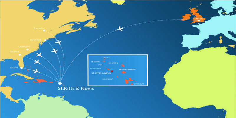 St. Kitts and Nevis là quốc đảo thuộc khu vực Caribbean